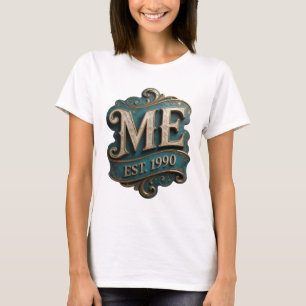 Camiseta Ouro Legal ME EST 1990 Design de Texto