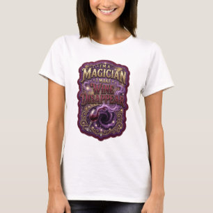 Camiseta Ouro Legal SOU UM MAGO FAÇO O VINHO DESAPARECER