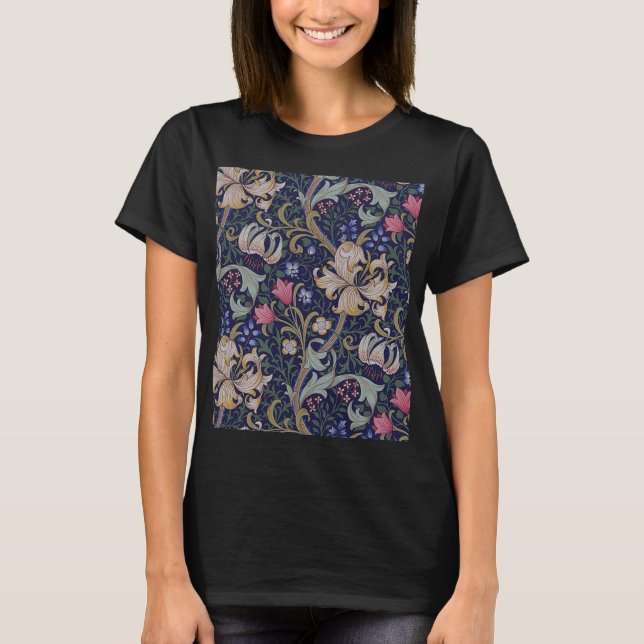 Camiseta Ouro Lily, William Morris (Frente)