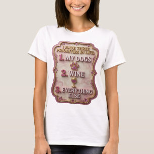 Camiseta Ouro Limpo MEU CÃO VINHO TUDO MAIS