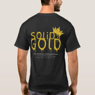 Camiseta OURO MACIÇO: 17-18 logotipo oficial no preto