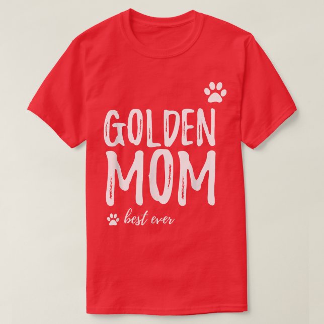 Camiseta Ouro Mãe Engraçado Presente para Ouro Cachorro de  (Frente do Design)