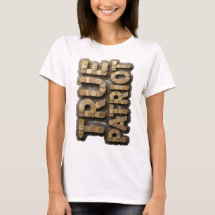 Camiseta Ouro Marcante DINHEIRO É PODER Design Moderno