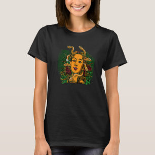 Camiseta Ouro Medusa Grécia Deus