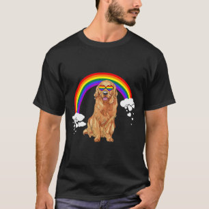 Camiseta Ouro Mês do Orgulho Lgbt Sinalizador do Arco-Íri