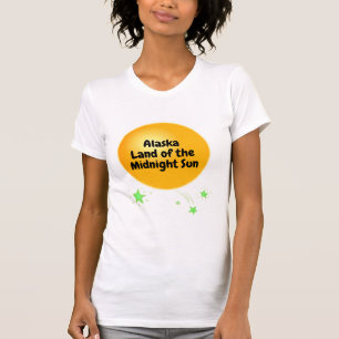 Camiseta Ouro Midnight Sun do Alasca