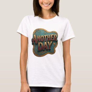 Camiseta Ouro Moderno ANOTHER DAY Design Moderno