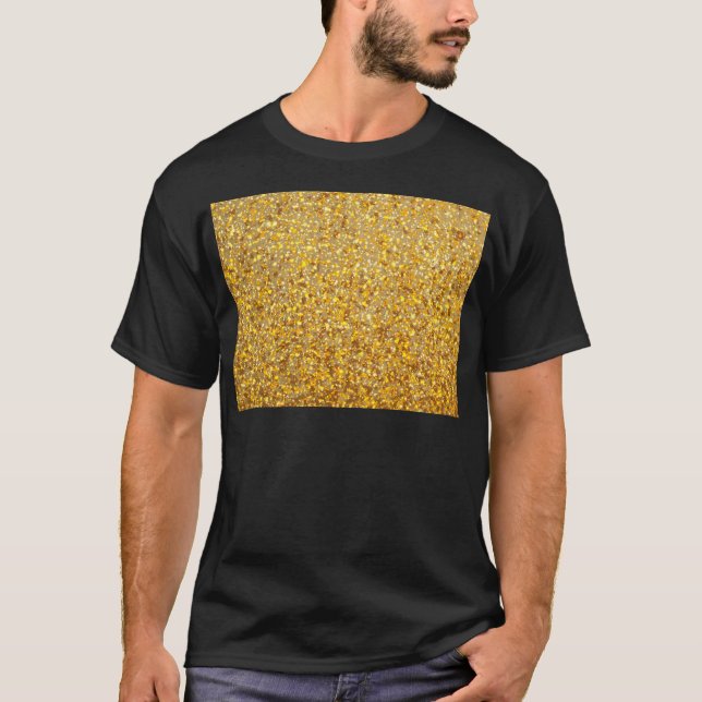 CAMISETA OURO MODERNO LEGAL COM BRILHO (Frente)