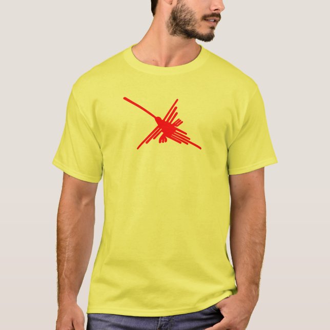 Camiseta Ouro Nazca Lines Hummingbird (Frente)