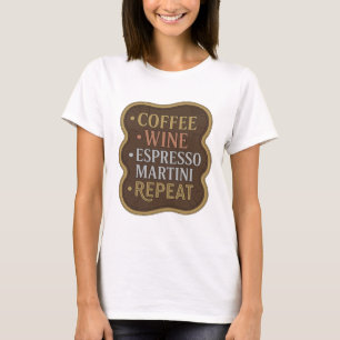 Camiseta Ouro Ousado CAFÉ VINHO ESPRESSO MARTINI REPITA