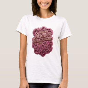 Camiseta Ouro Ousado EU ESTOU NUM RELACIONAMENTO SÉRIO COM