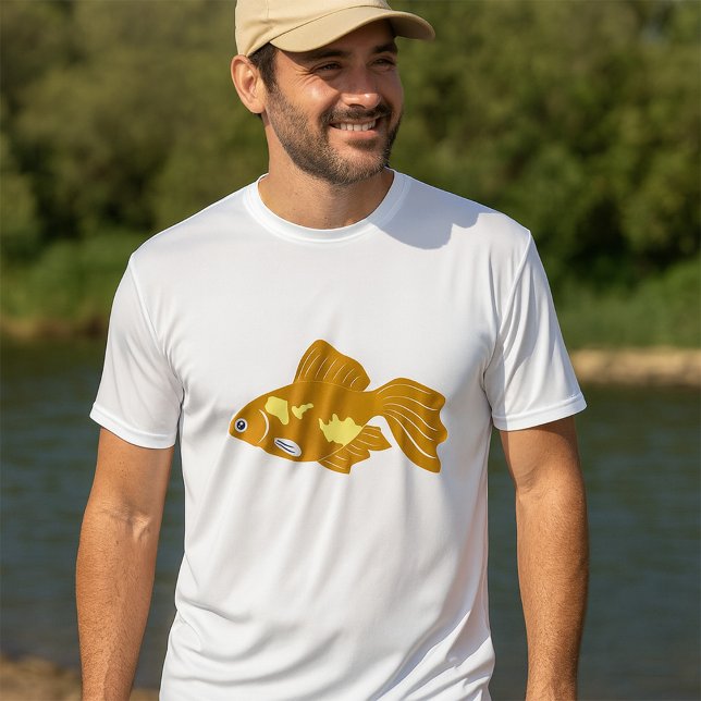Camiseta Ouro Peixe Guppy Peixe Cinto Aquário Tropical Peix (Criador carregado)
