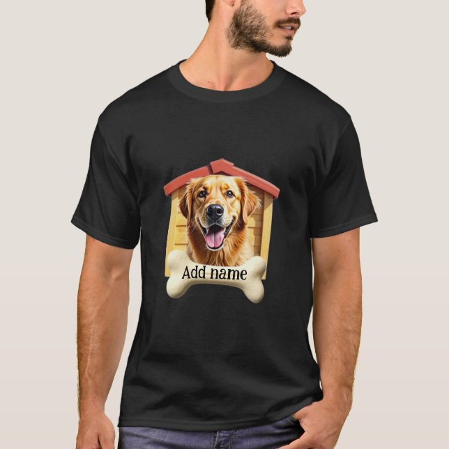 Camiseta Ouro personalizável de varejo de Impressão sob dem (Frente)