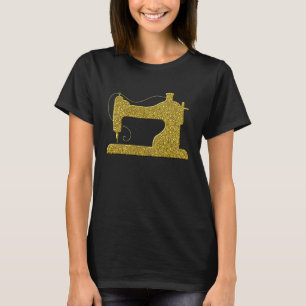Camiseta Ouro Personor Vintage Simbol Sewing