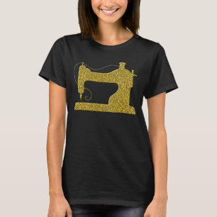 Camiseta Ouro Personor Vintage Simbol Sewing