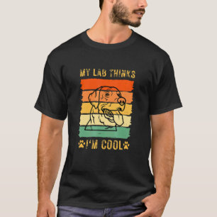 Camiseta Ouro preto do proprietário do Labrador da Retro Vi