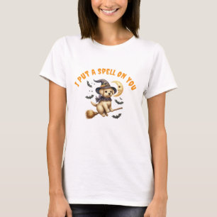 Camiseta Ouro Retriever Bruxa Eu Coloquei Um Espelho Em Voc