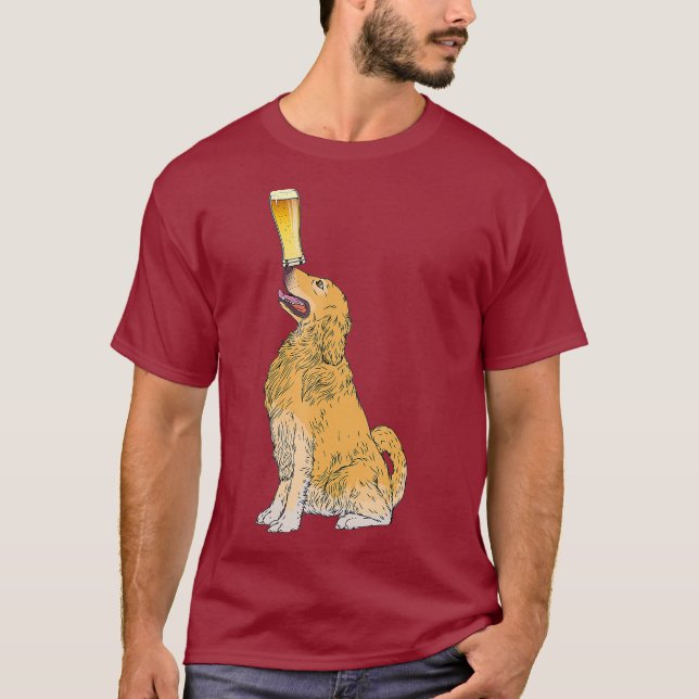 Camiseta Ouro Retriever Cerveja Artesanato (Frente)