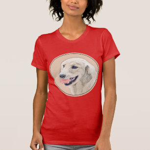 Camiseta Ouro Retriever com Tênis Ball Painting Dog Art