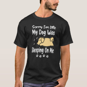 Camiseta Ouro Retriever Desculpe Estou Atrasado Meu Cachorr