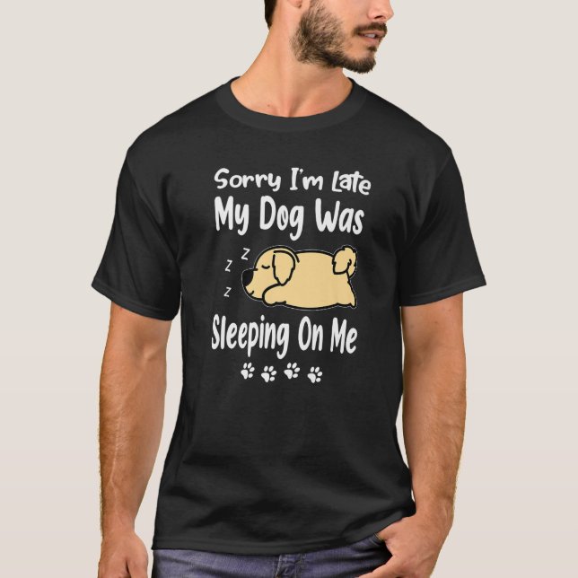 Camiseta Ouro Retriever Desculpe Estou Atrasado Meu Cachorr (Frente)