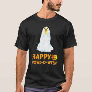 Camiseta Ouro Retriever Dog Halloween Happy Howe O Ween