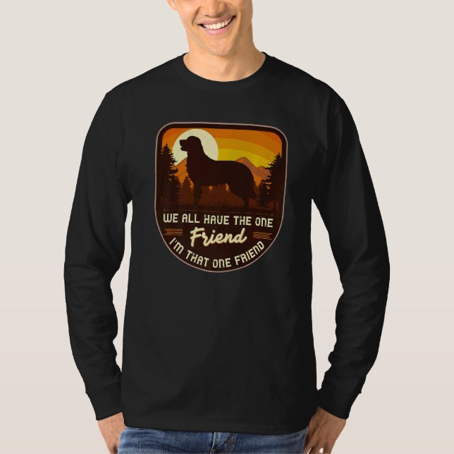 Camiseta Ouro Retriever Dog Retro 5 (Frente)