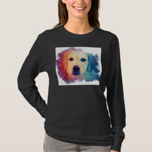 Camiseta Ouro Retriever Dog Splash Colorida Ouro Retrie