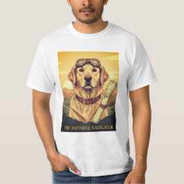 Camiseta Ouro Retriever Explorer Adventure Dog T-Shirt