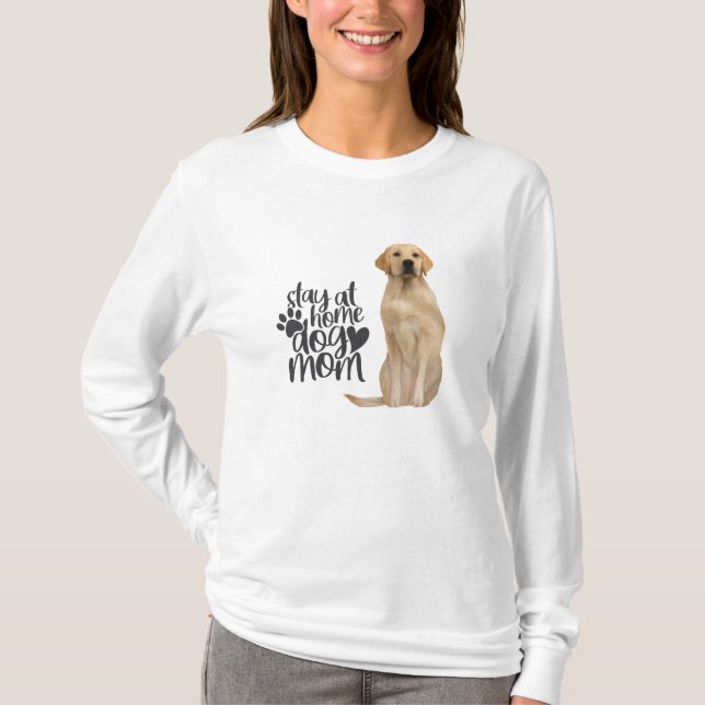 Camiseta Ouro Retriever - Fique Em Casa, Cachorro Mãe (Frente)
