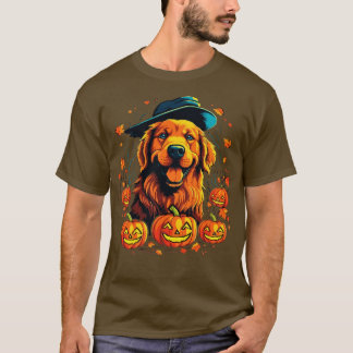 Camiseta Ouro Retriever Halloween