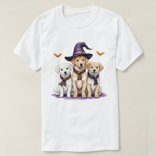 Camiseta Ouro Retriever Halloween Spooky Dog Halloween