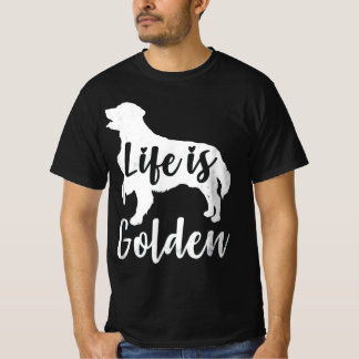 Camiseta Ouro Retriever Life is Ouro Dog Lover