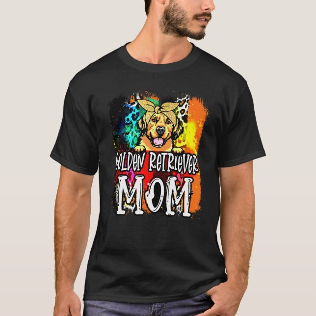 Camiseta Ouro Retriever Mãe Cão (Frente)