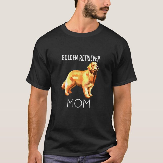 Camiseta Ouro Retriever Mãe Cão (Frente)