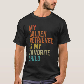 Camiseta Ouro Retriever Mãe Pai Cachorro Sobretudo Sarcásti
