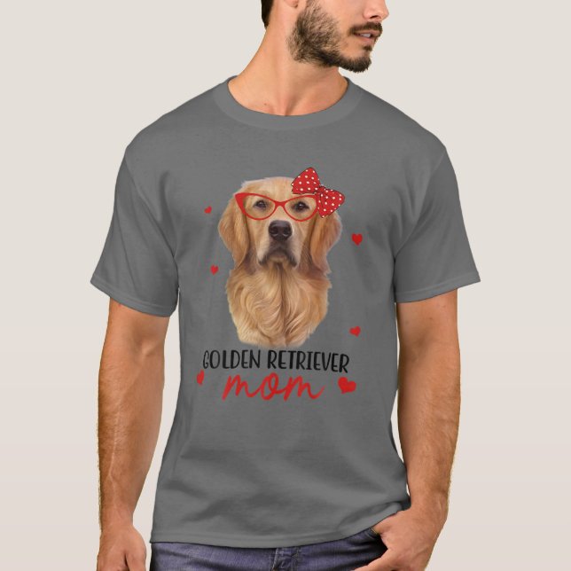 Camiseta Ouro Retriever Mama Cachorro Bandana Dog Dog Dons (Frente)