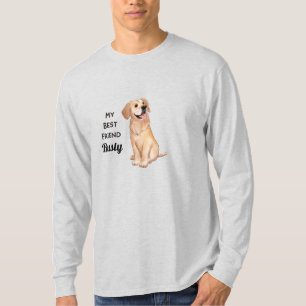 Camiseta Ouro Retriever Meu Melhor Nome Personalizado