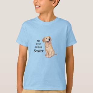 Camiseta Ouro Retriever Meu Melhor Nome Personalizado