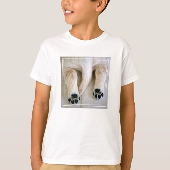 Camiseta Ouro Retriever Puppy Toes (Frente)