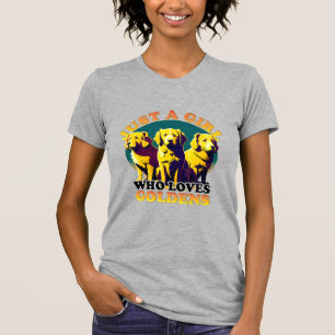 Camiseta Ouro Retriever, só uma garota que ama Ouro