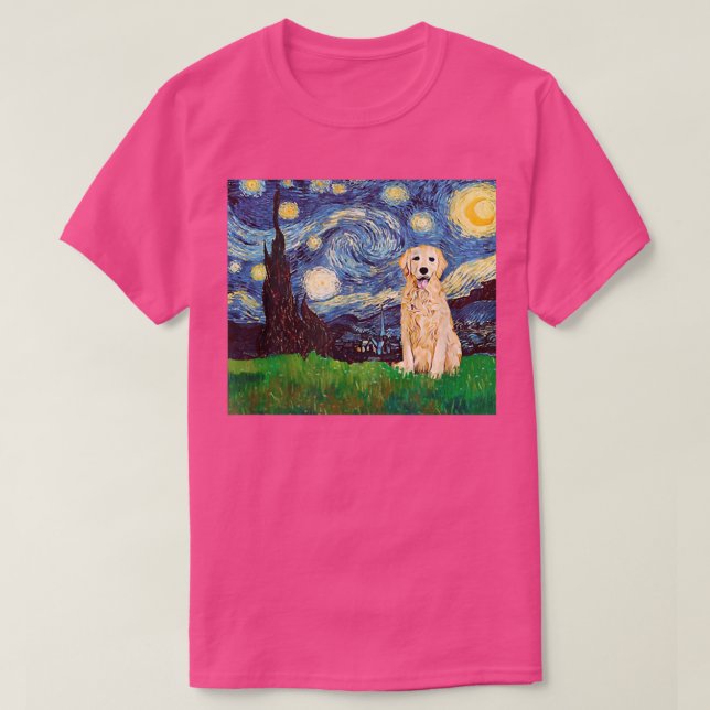 Camiseta Ouro Retriever Starnight Inspirada Goldie Dog (Frente do Design)