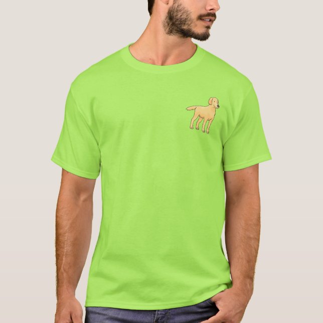 Camiseta Ouro Retriever tamanho de bolso (Frente)