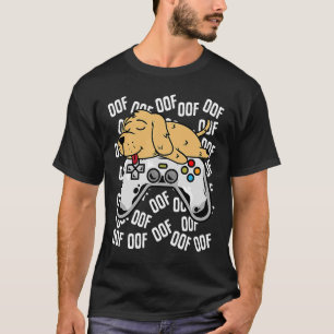 Camiseta Ouro Retriever Vídeo Jogo Noob Oof Kids Gi