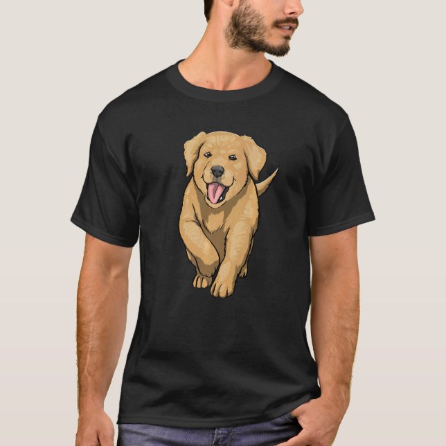 Camiseta Ouro Retriever Women Dog Love mexicano (Frente)