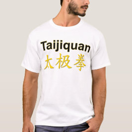 Camiseta Ouro Taijiquan | Tai Chi Chuan - Caractere Chinês