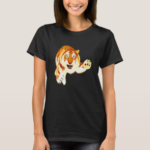 Camiseta Ouro Tiger Panthera Tigris Rare Big Cat