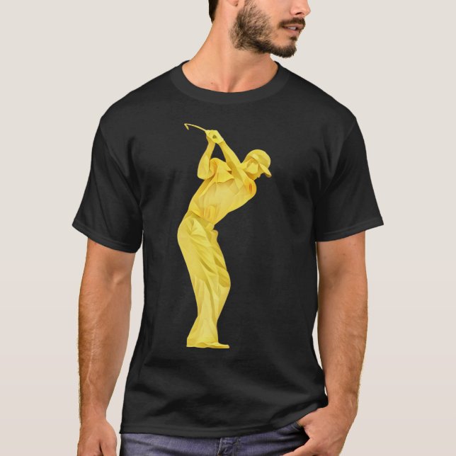 Camiseta Ouro Tiger Woods (Frente)