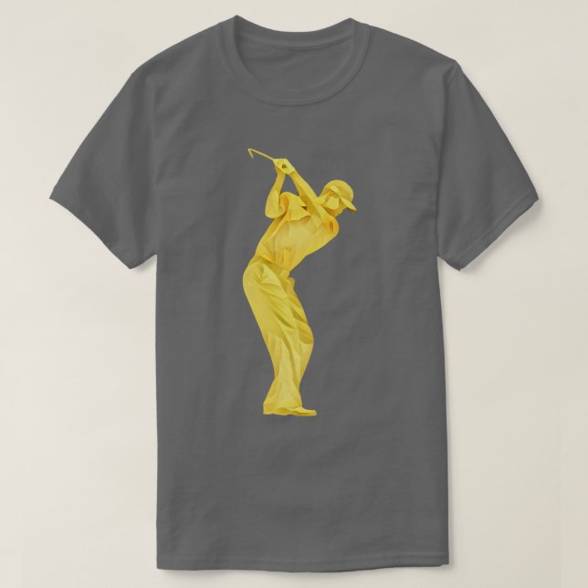 Camiseta Ouro Tiger Woods (Frente do Design)