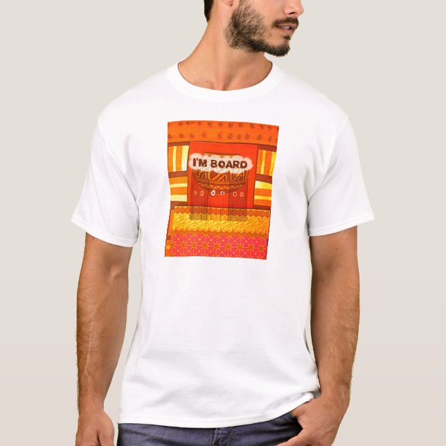 Camiseta Ouro Vermelho Africano Tradicional de Cores Tradic (Frente)